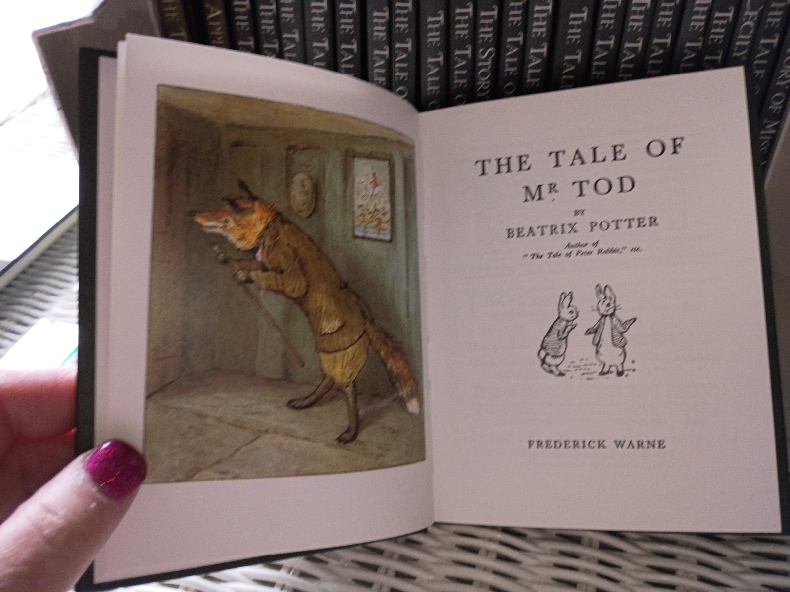Vintage Beatrix Potter Library Box