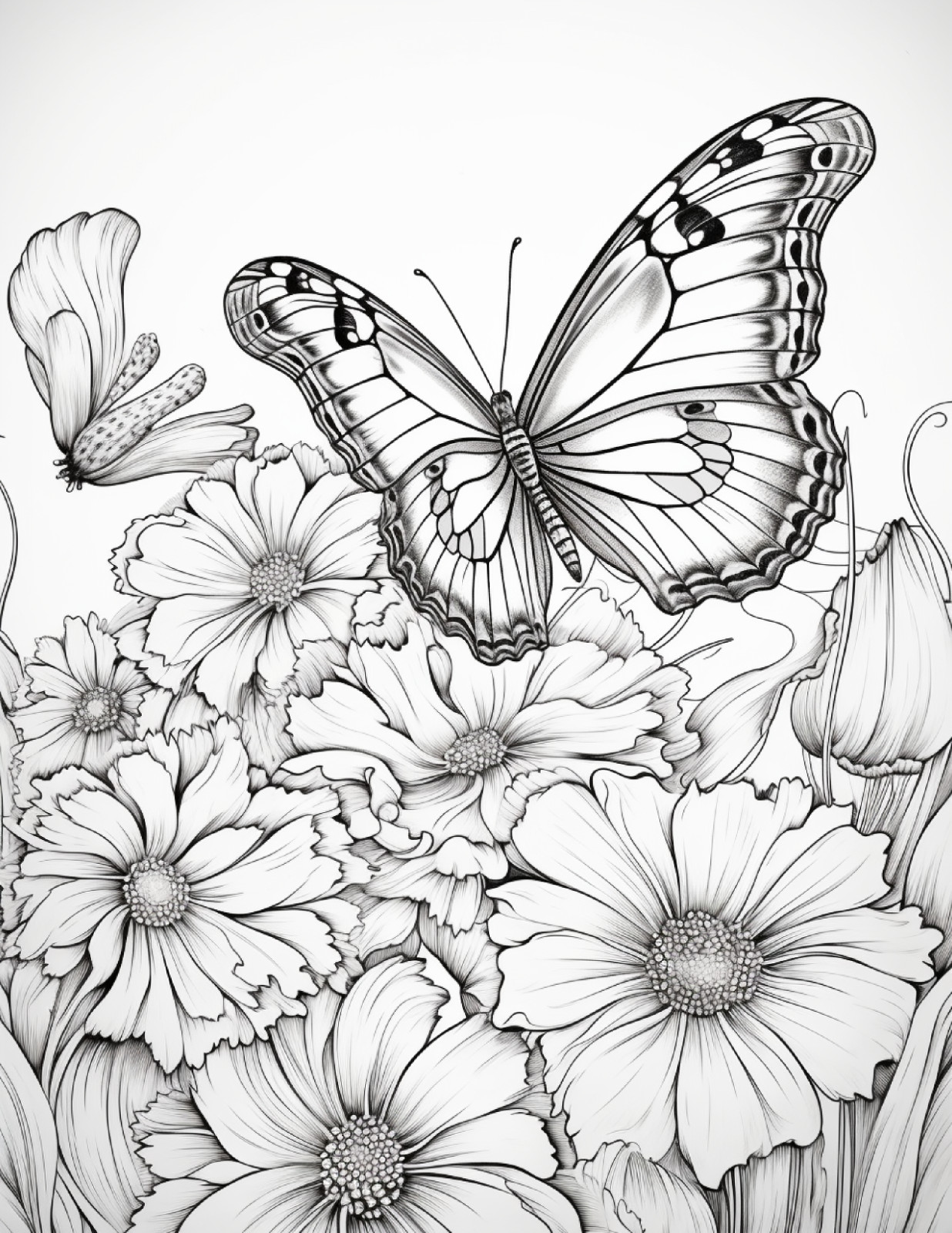 butterflies an spring fflowers