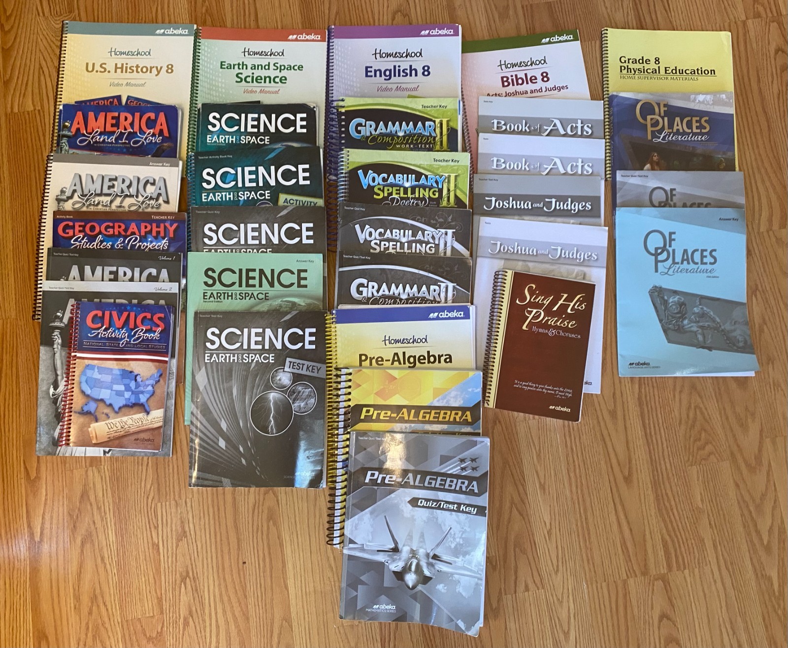 Abeka 8th grade *Current Edition* Lot 31 books