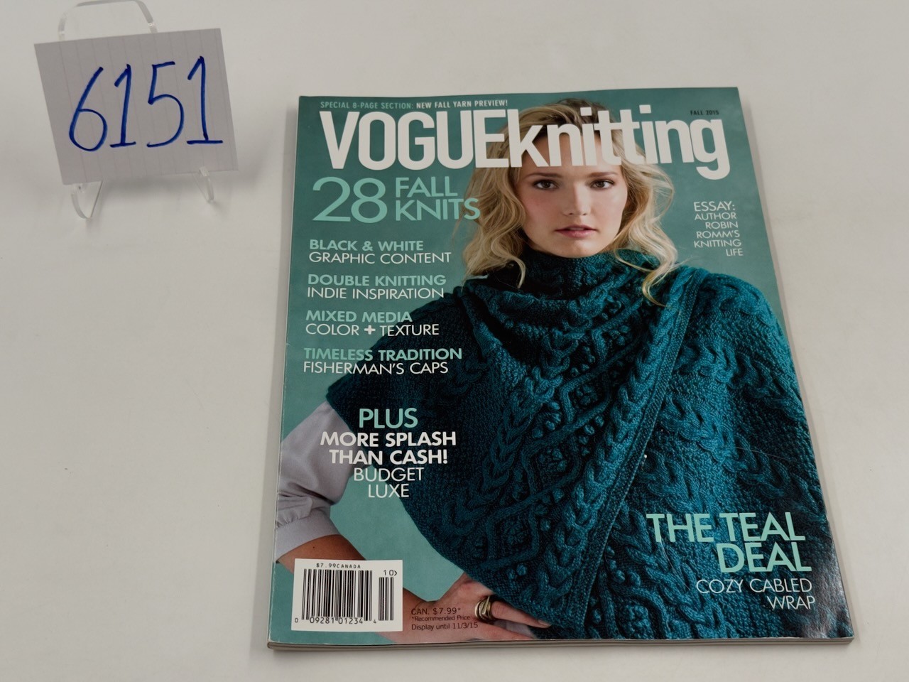Vogue Knitting International Magazine: Fall 2015 Issue