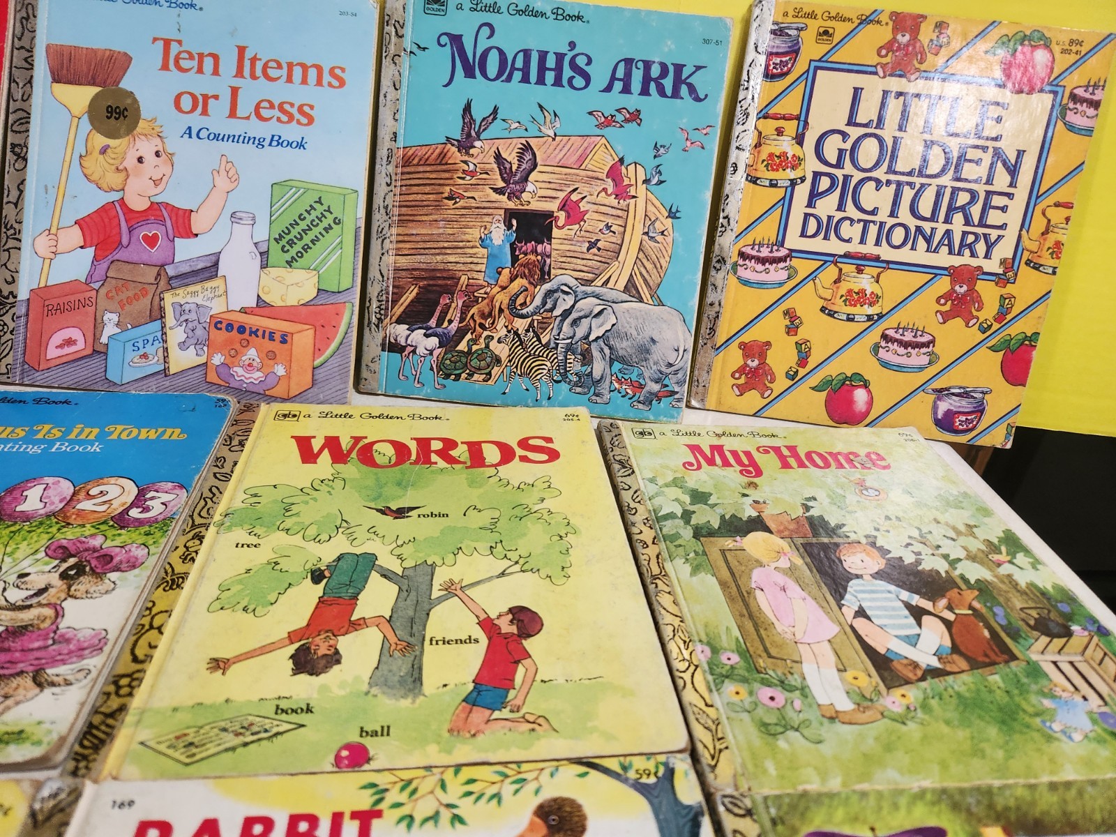 Lot Of 21 Vintsge Little Golden Books 29 Cent To 89 Cent