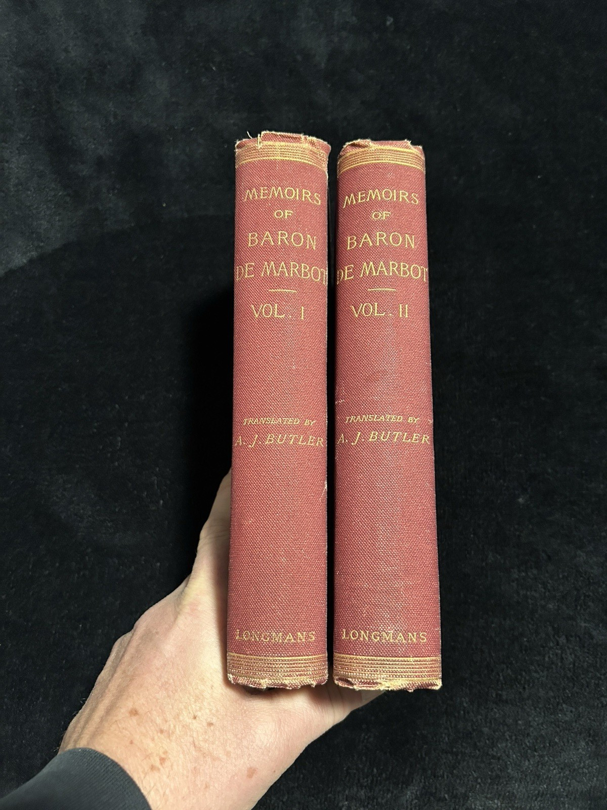 The Memoirs of Baron De Marbot Vol. I & II First Ed. 1892 Longmans HC London