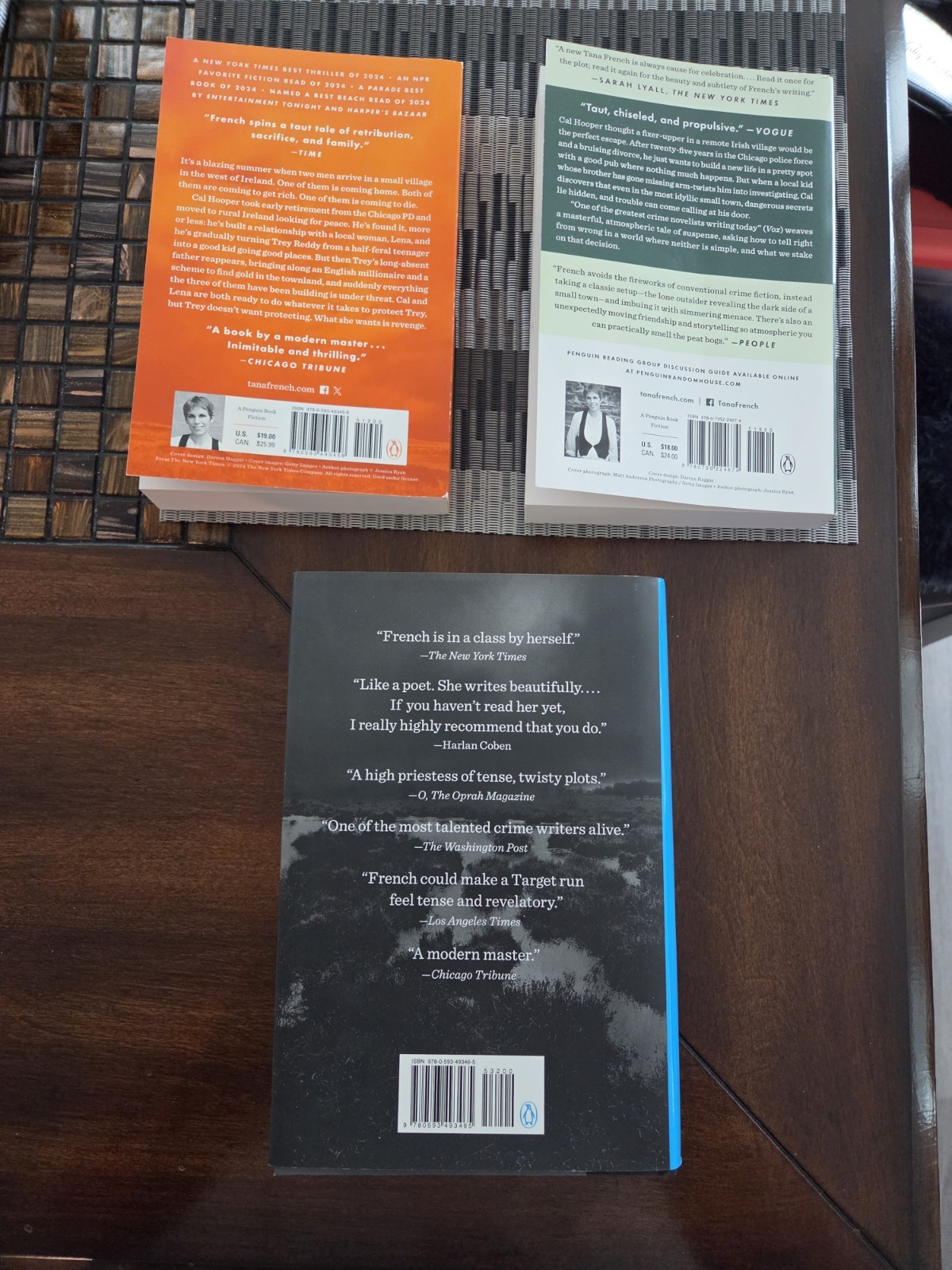 Tana French – Set of 3 Books – The Keeper (Hardcover), The Search, The Hunter