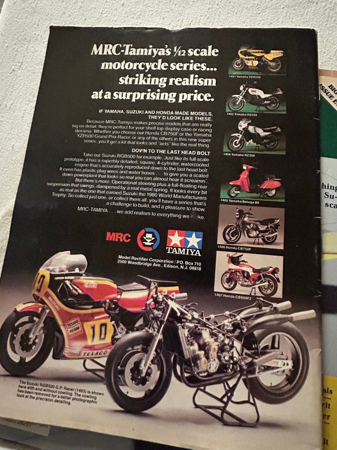 FineScale Modeler Magazine Fall 1982 Charter Issue Model Kit Reviews MRC-Tamiya