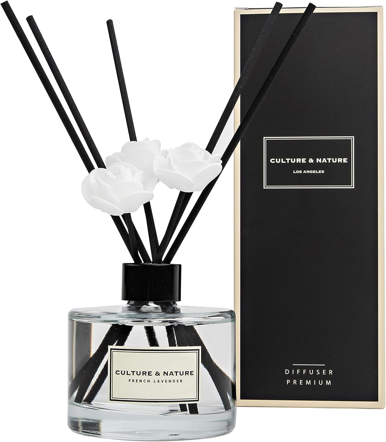 CULTURE & NATURE Reed Diffuser Set 6.7Oz (200Ml) French Lavender Scented Diffuse