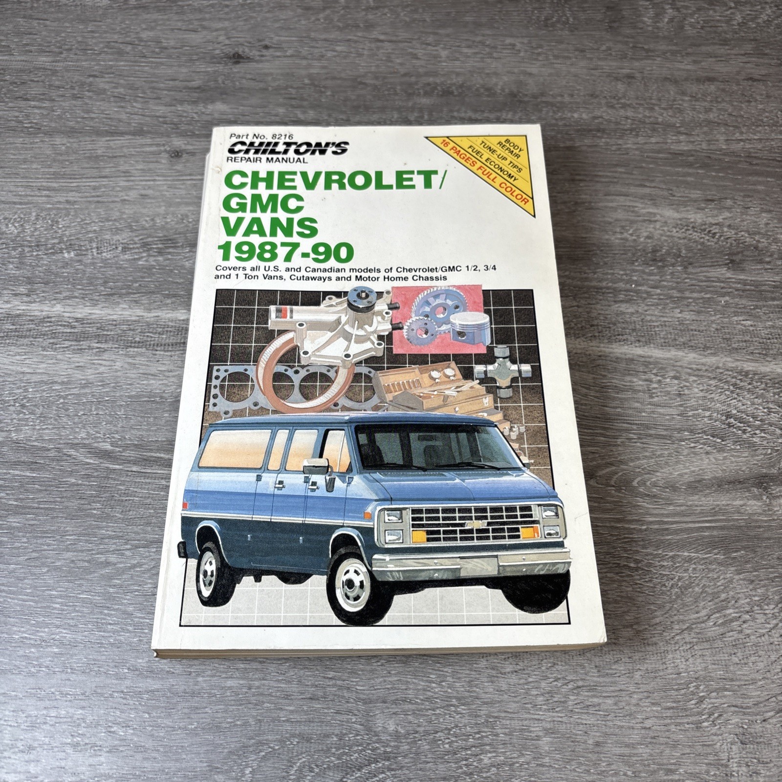 Chilton Chevy – GMC Vans, 1987-90 Chilton Automotive #8216 Book Guide Used