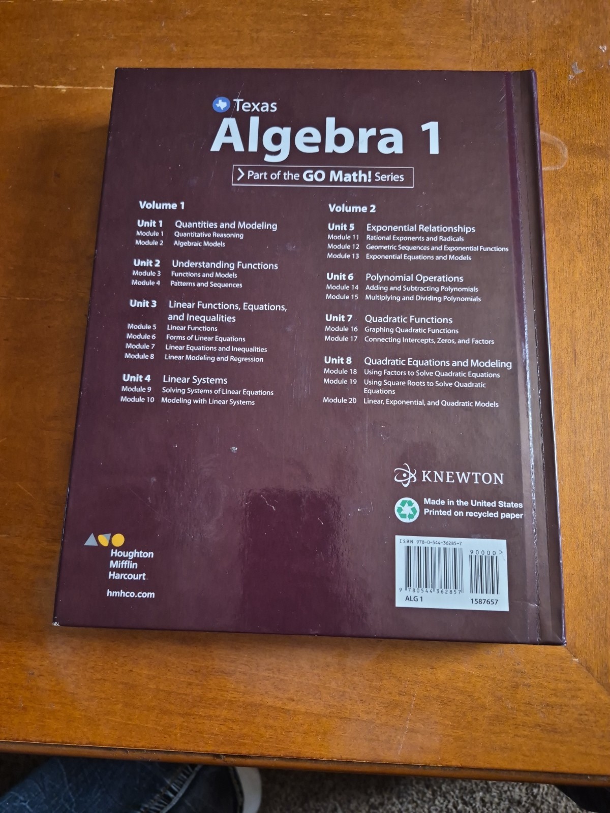 Hmh Algebra 1 Ser.: Hmh Algebra 1 : Student Edition 2016 by Houghton Mifflin…
