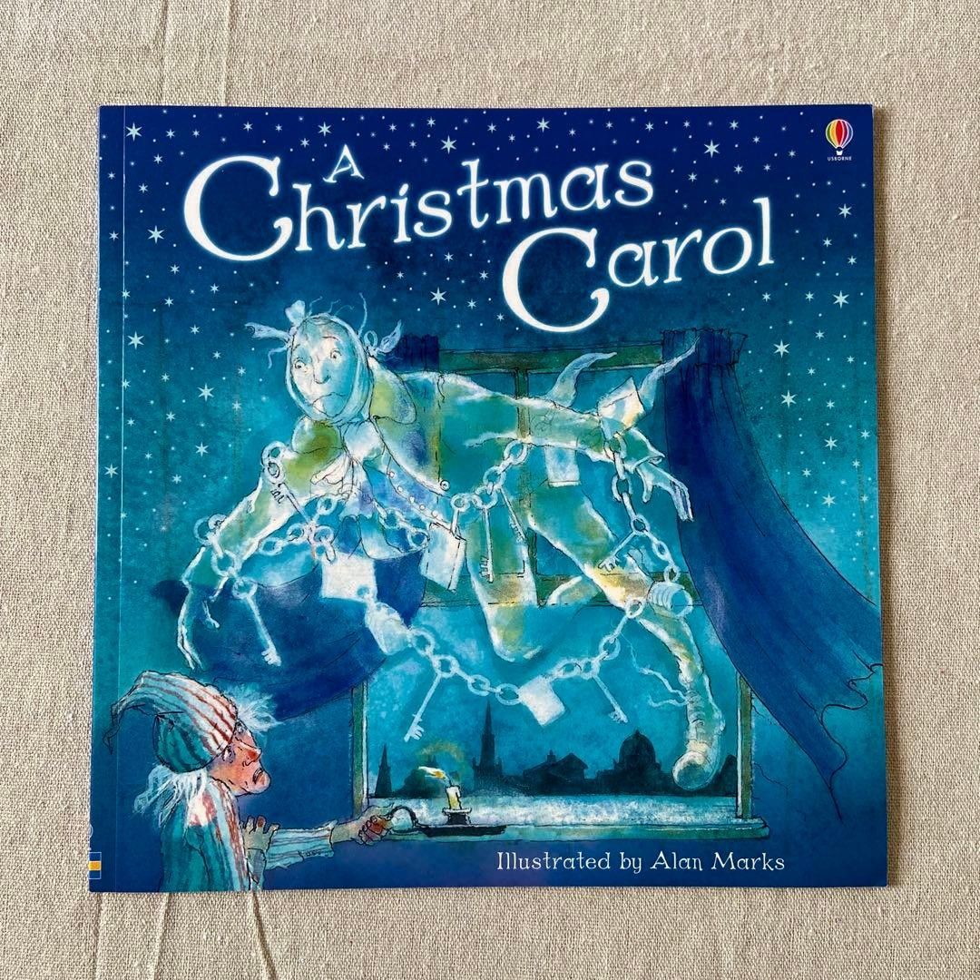 A Christmas Carol Picture Book Alan Marks 2015 Usborne 9.9in Illustrated