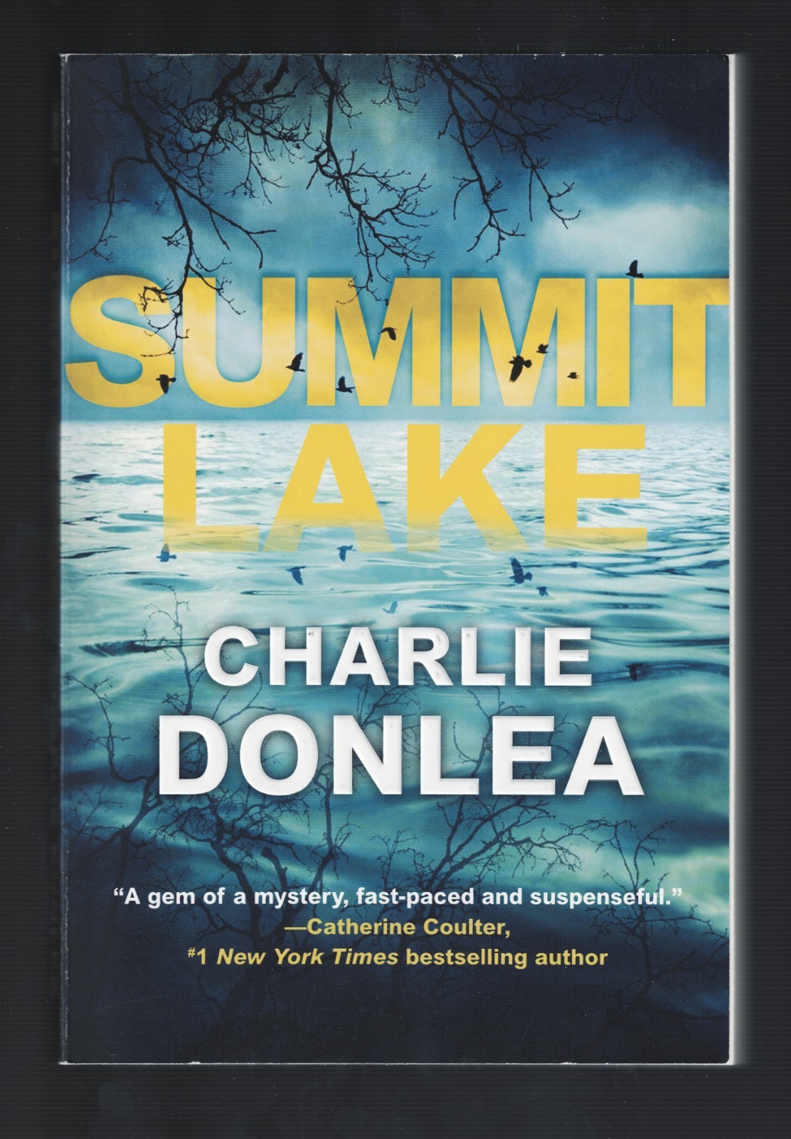 SIGNED & DATED Charlie Donlea SUMMIT LAKE 6th printing trade paperback New Rare!
