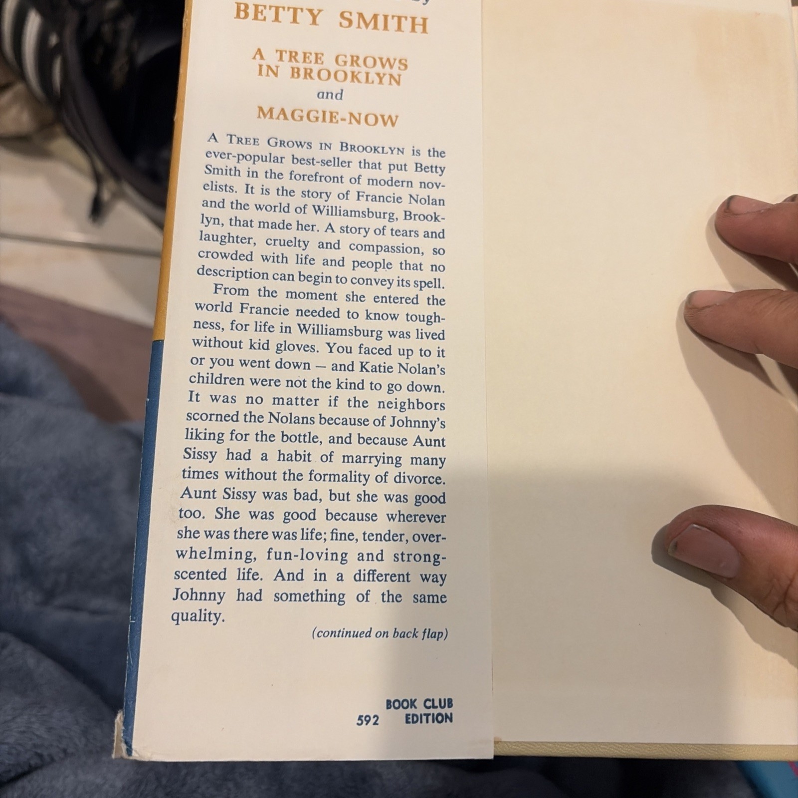 A Tree Grows in Brooklyn & Maggie-Now by Betty Smith 1947 HCDJ Book Club Edition