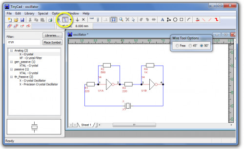 Electrical PCB Circuit Diagram schematic drawing design CAD for Windows on USB