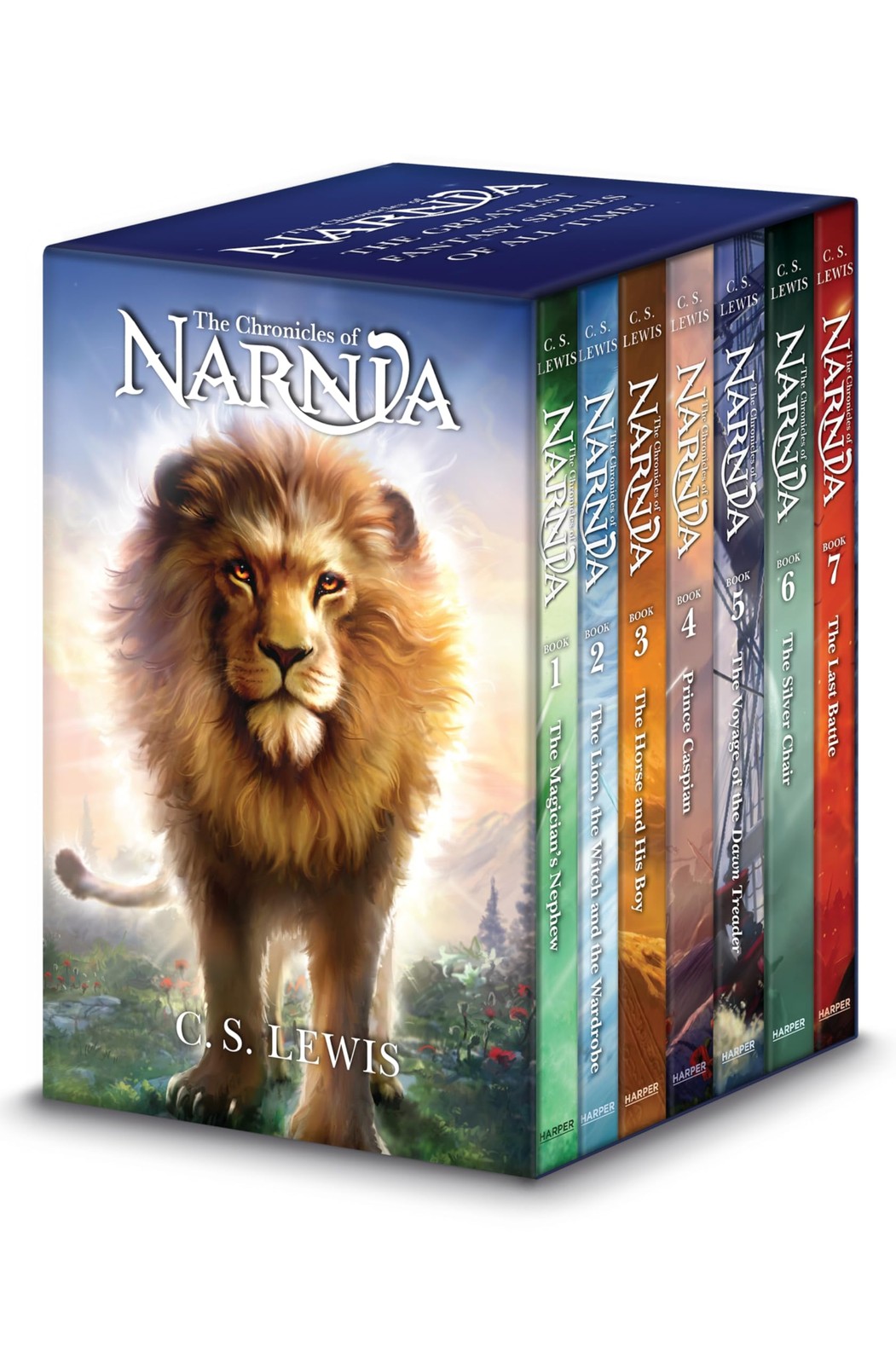 THE CHRONICLES OF NARNIA (BOX SET) BY C. S. Lewis HARDCOVER **ACCEPTABLE**
