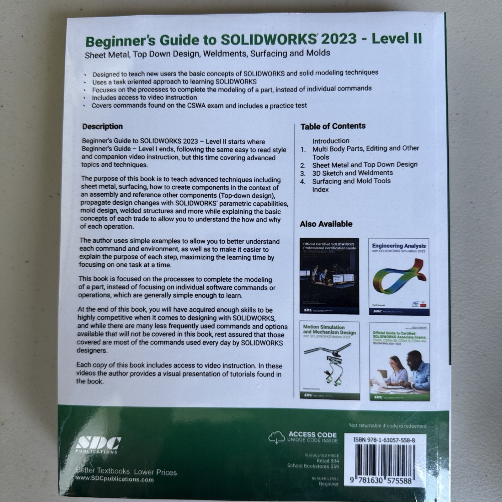 Alejandro Reyes Beginner’s Guide to SOLIDWORKS 2023 – Le (Paperback)