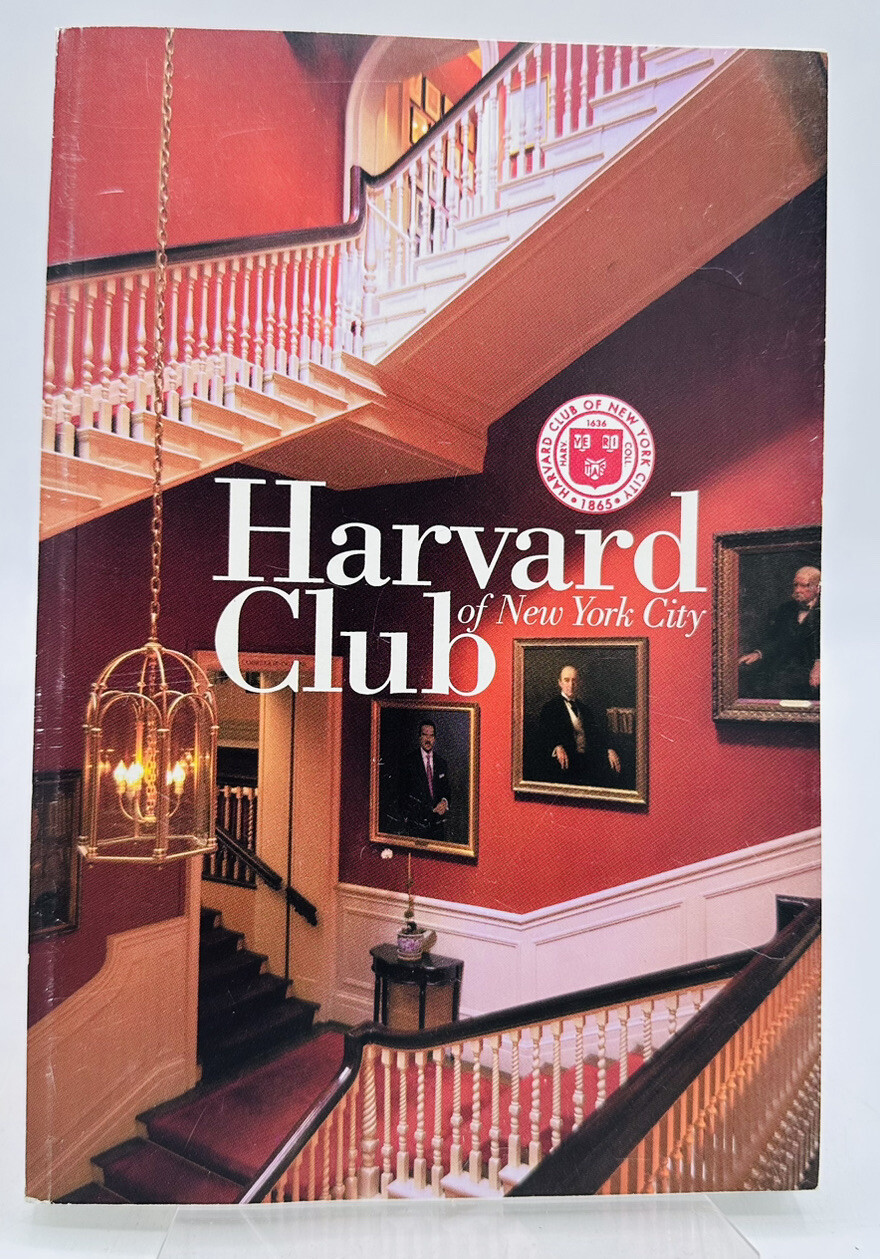 1999 Harvard Club New York City By-Laws Rules & Members Catalog 188 Pages