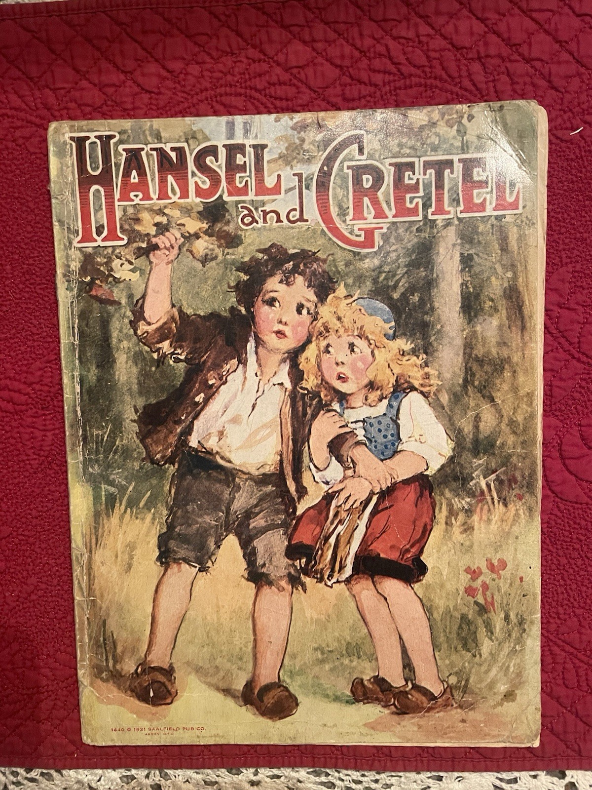Hansel and Gretel, 1921, Paperback And Staple Bound, Saalfield Pub Co, 1440