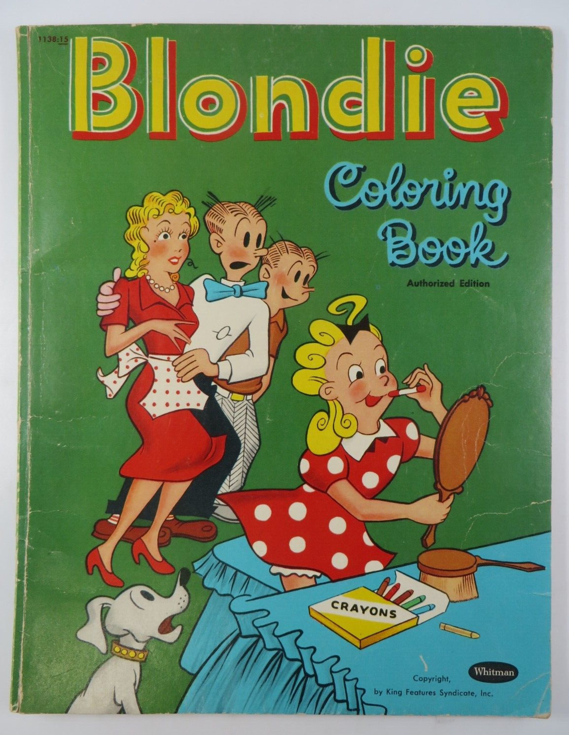Vintage 1954 BLONDIE Coloring Book Whitman Publishing Dagwood #1138 Art Graphics