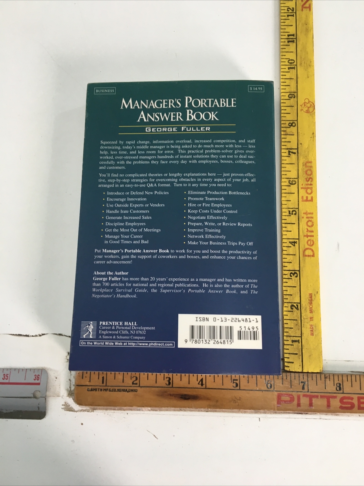 Manager’s Portable Answer Book – George Fuller (Paperback, 1996)