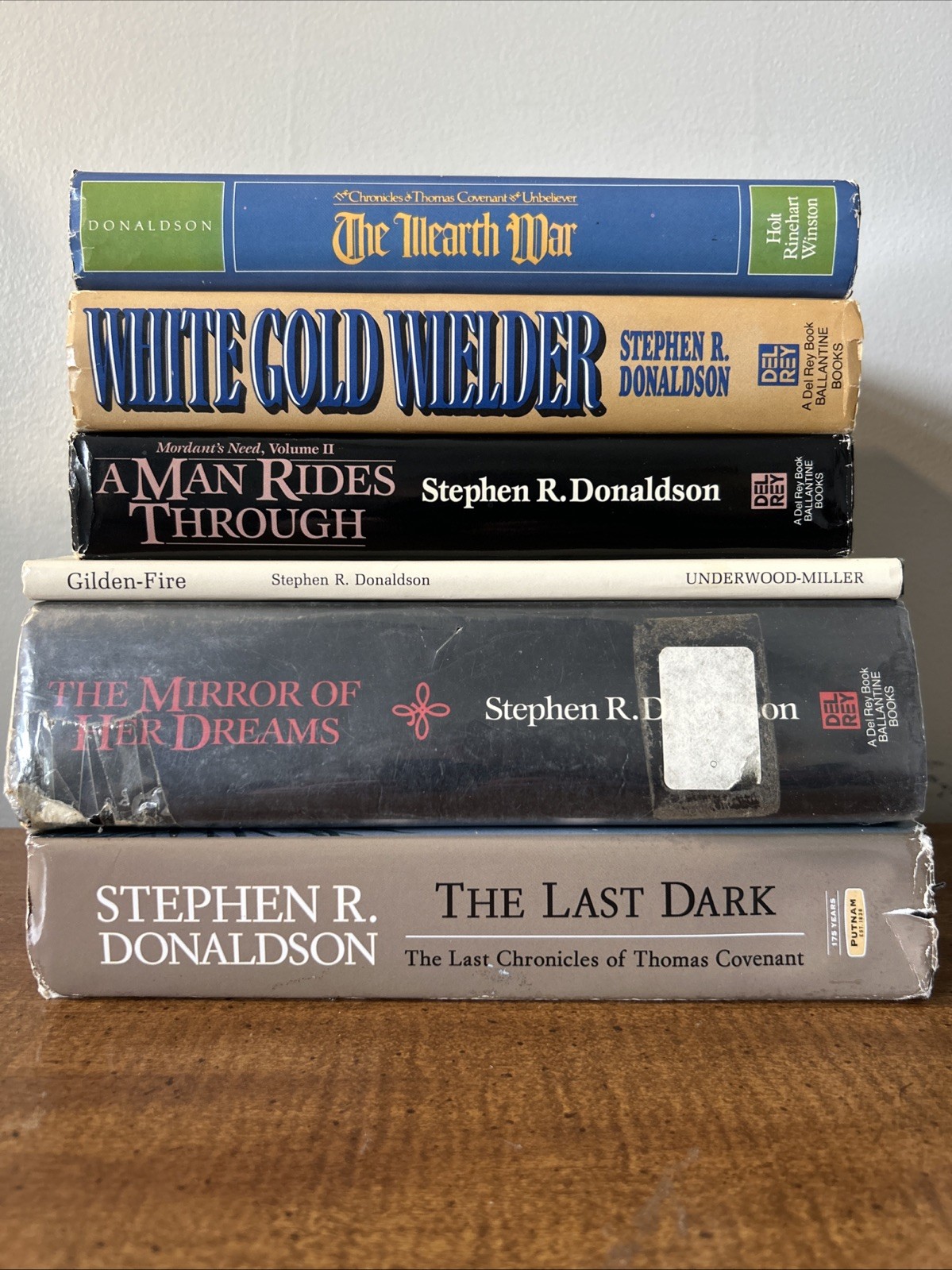 Lot of 6 Stephen R. Donaldson 1st Editions Hardcovers 1977-2013