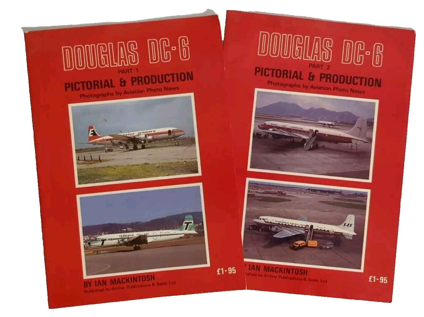 Douglas DC 6 Aircraft Pictorial & Production Part 1 & 2 by Ian Mackintosh 1978