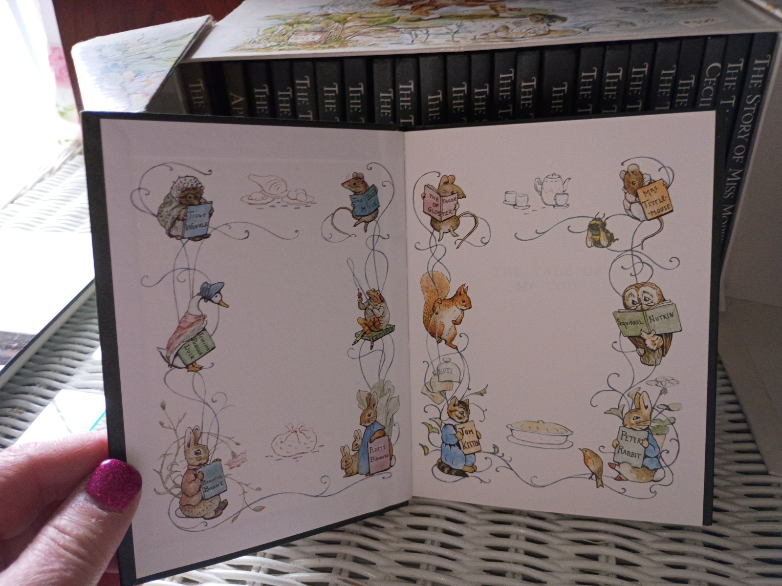 Vintage Beatrix Potter Library Box