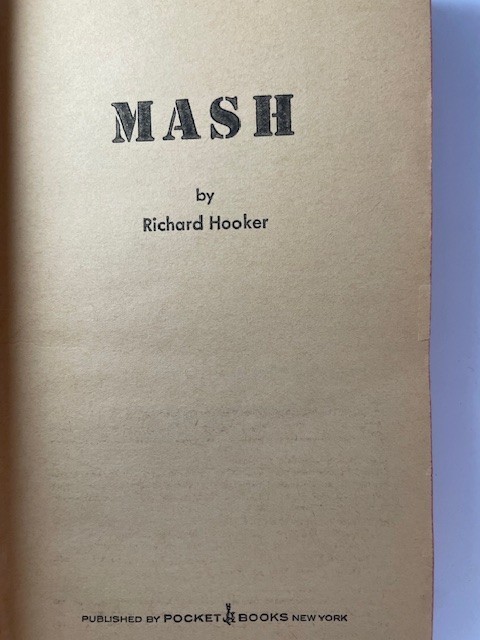 MASH Richard Hooker 1969 1st Pocket Books Printing Vintage Paperback TV Series