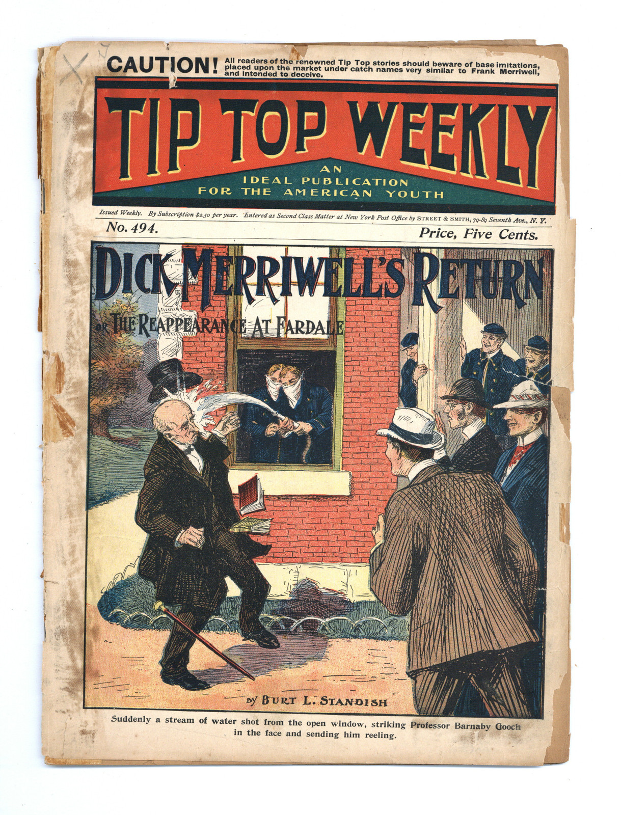 Tip Top Weekly #494 PR 1905 Low Grade