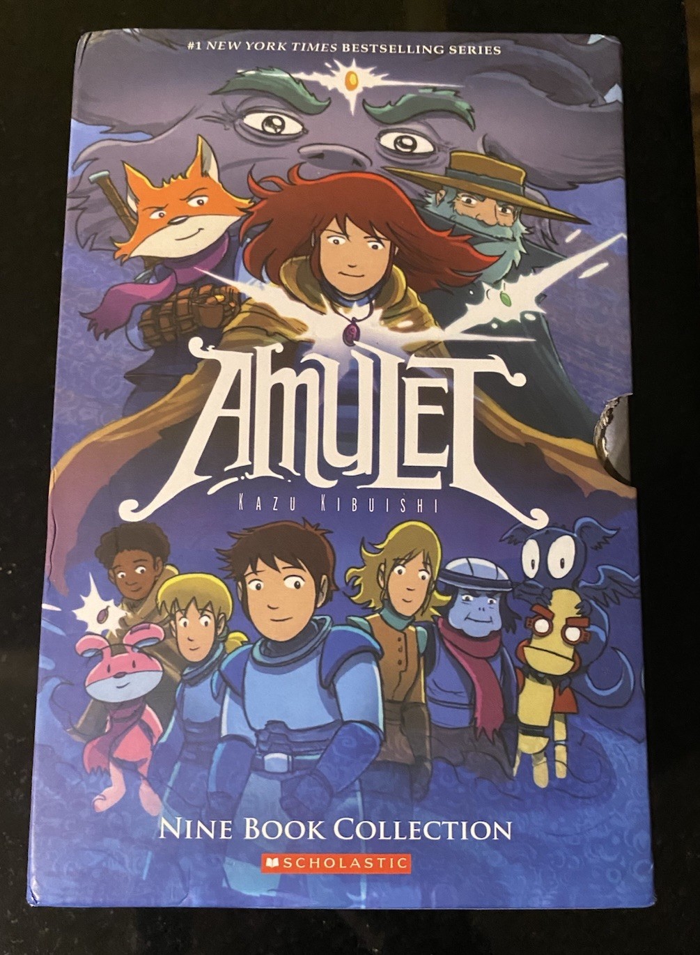 Amulet Books Volumes 1-9 Box Set by Kazu Kibuishi Complete Series Scholastic