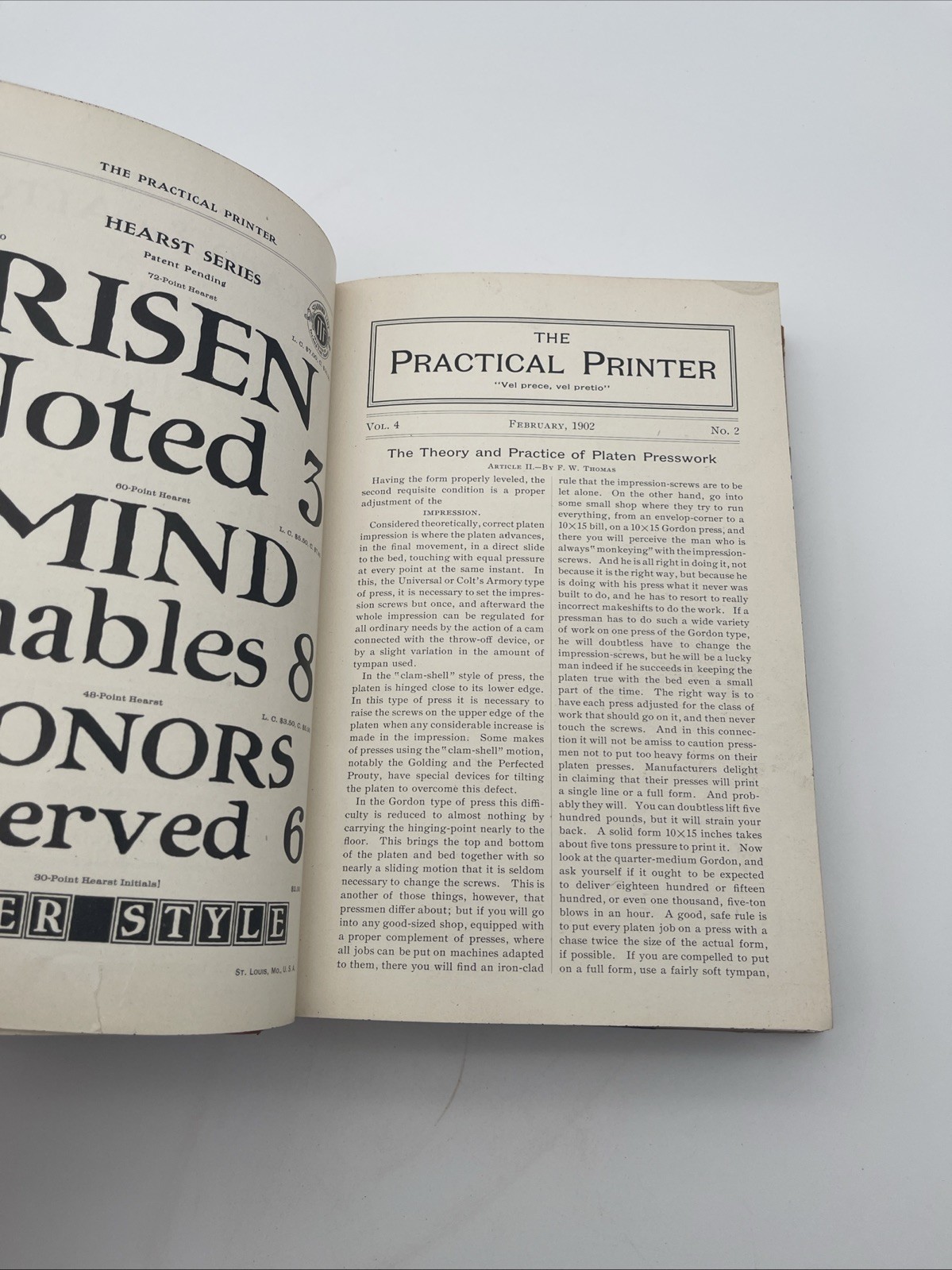 The Practical Printer Typography From 1902 To 1907 Bound