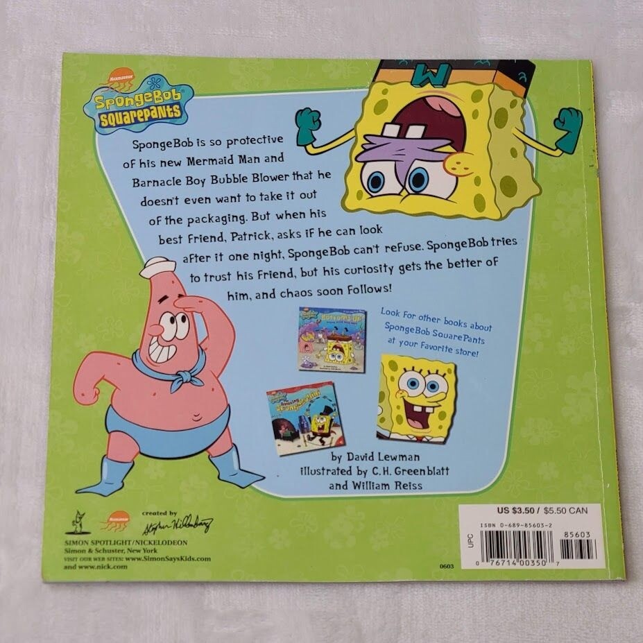 SpongeBob SquarePants Hands Off David Lewman 2003 Simon PB First Edition