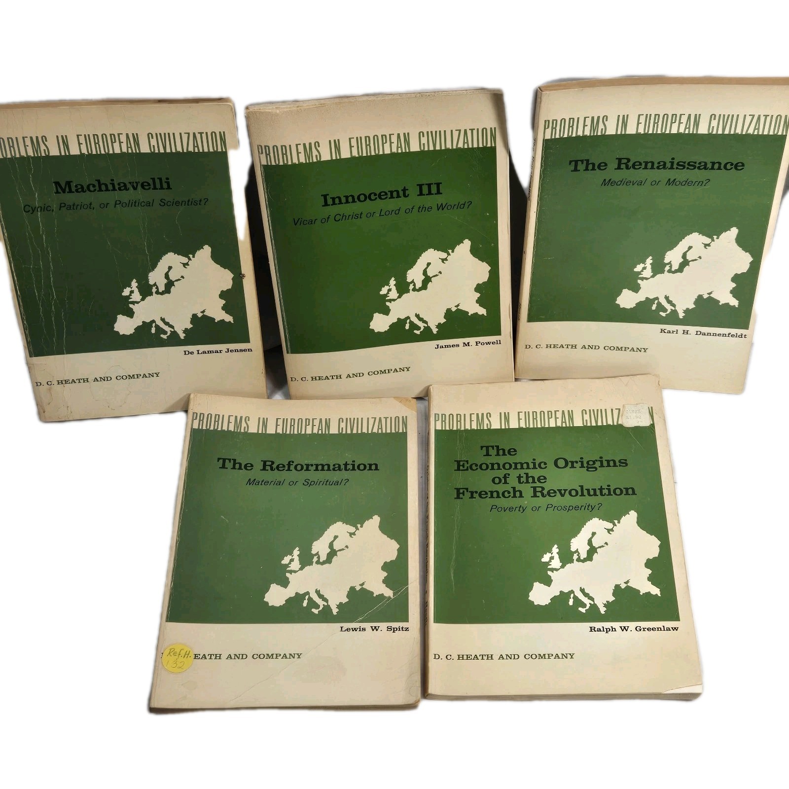 5 Problems in European Civilization History Books Heath and Company Academic