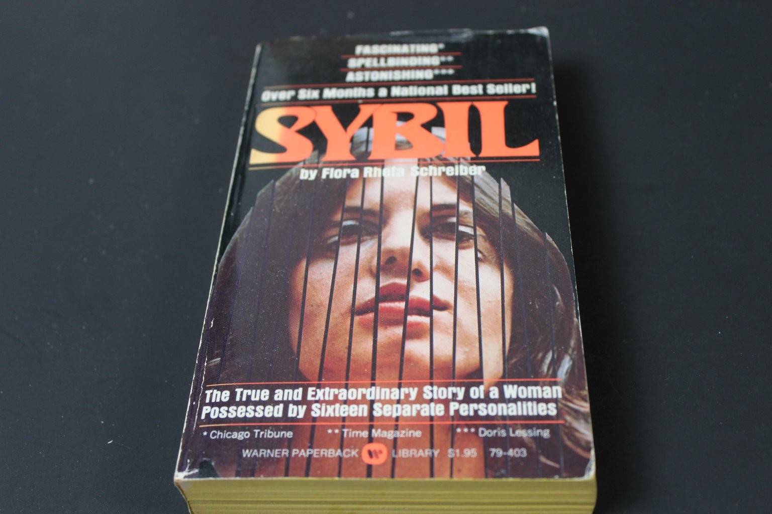Sybil Flora Rheta Schreiber 1974 Fourth Printing Psychology Nonfiction Warner PB