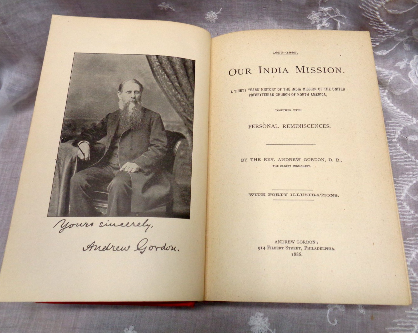 OUR INDIA MISSION ~ Andrew Gordon, D.D. ~ 1886 Copyright HC