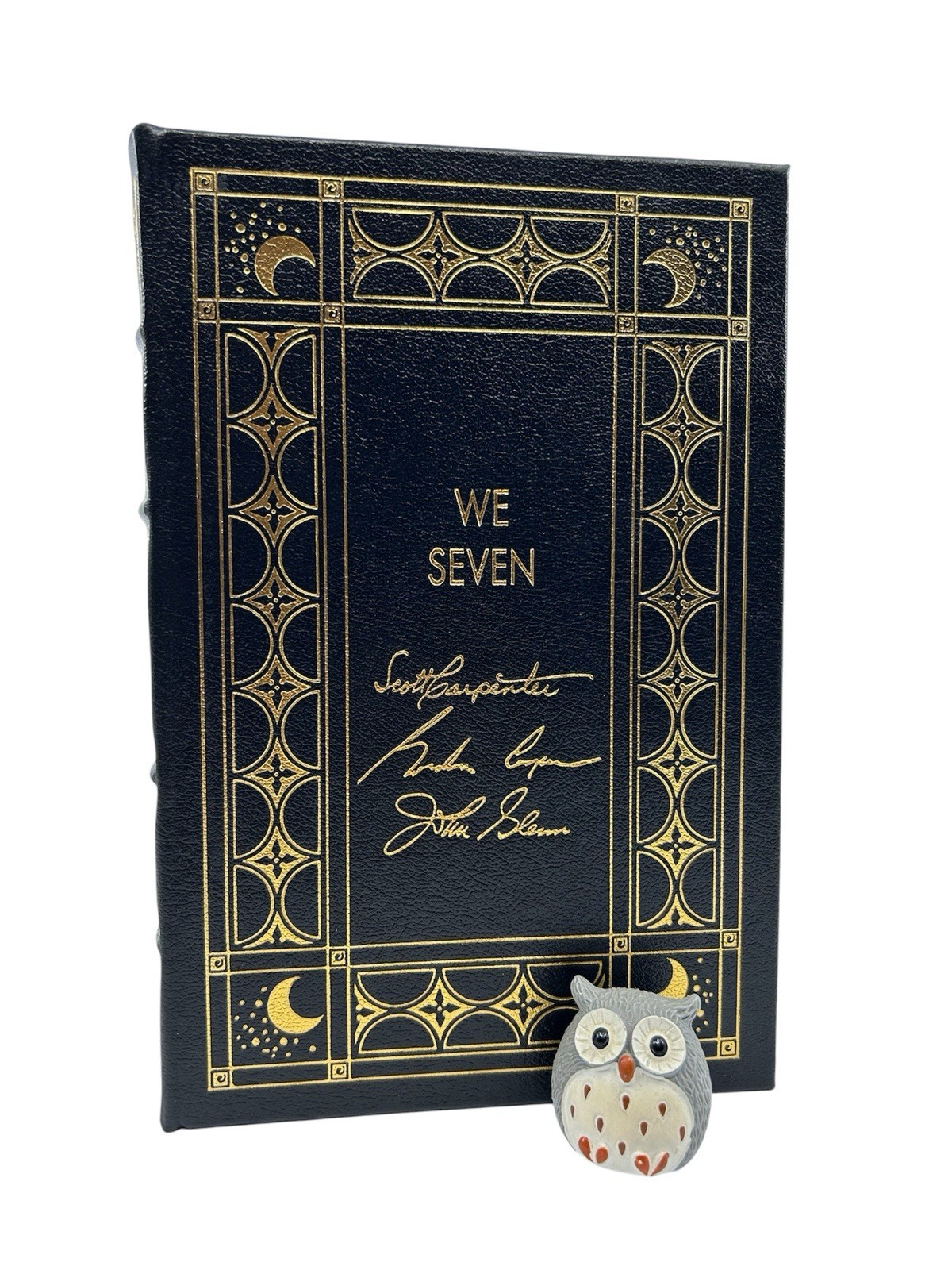 EASTON PRESS We Seven Carpenter Cooper John Glenn SIGNED Leather Astronauts NASA