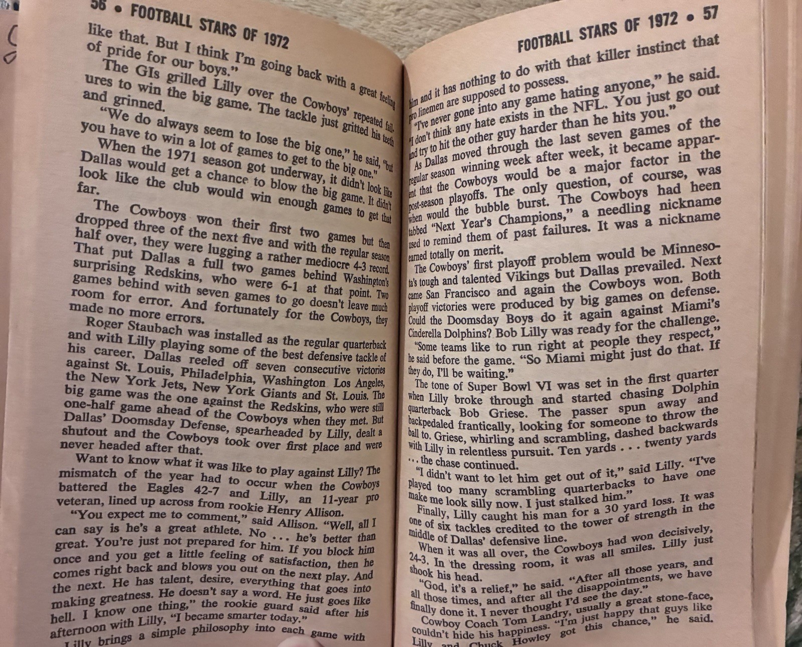 Football Stars Book Lot 1969–1973 – Vintage NFL Paperback Collection