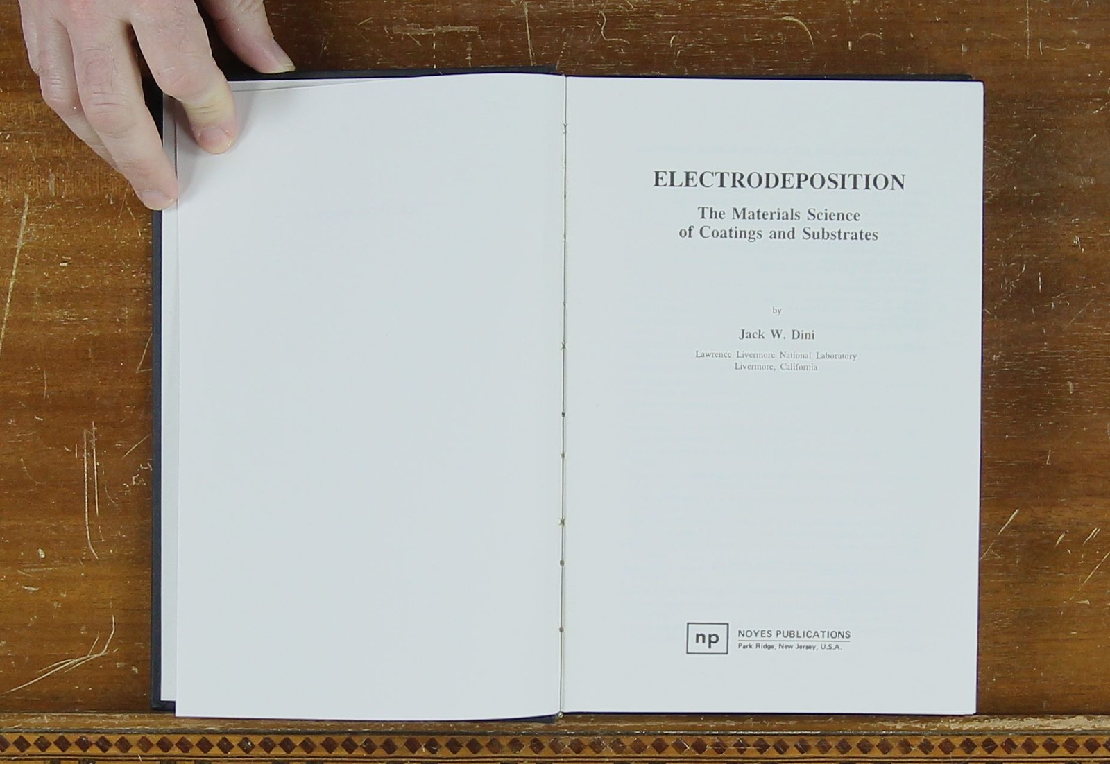 Dini: Electrodeposition: The Materials Science of Coatings and Substrates