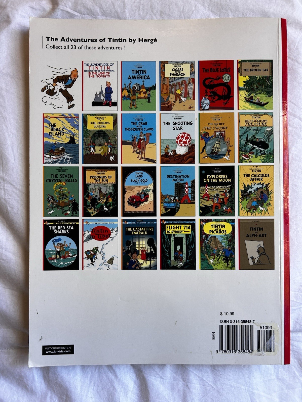 The Adventures of Tin Tin Herge The Red Sea Sharks Paperback Comic Graphic Book