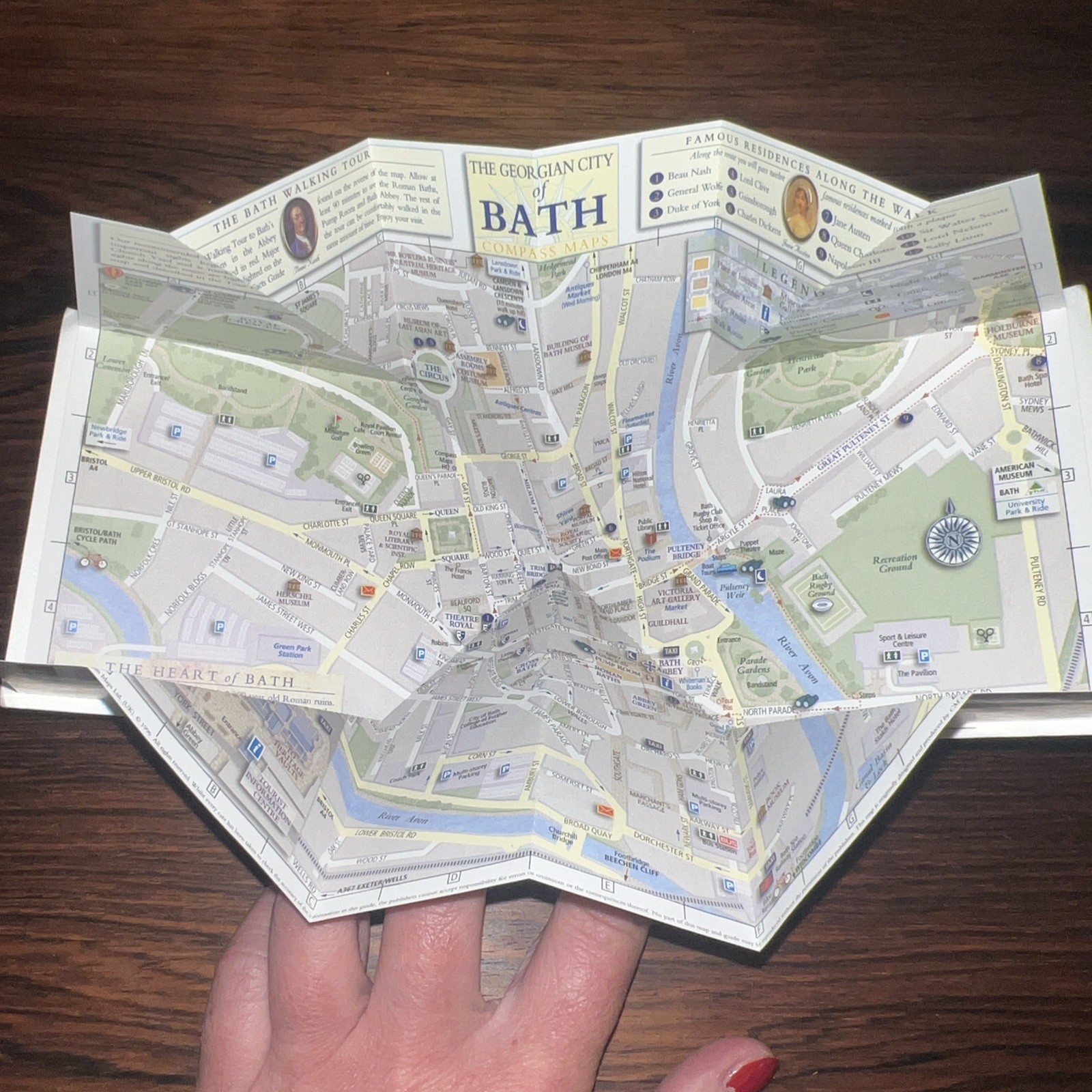 Bath (UK Popout Maps S.) Sheet map, folded Book The Fast Free Shipping