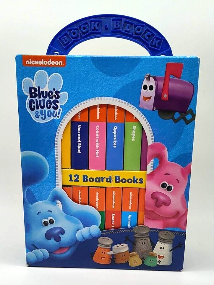 Nickelodeon Blue’s Clues and You! 12 Board Books In Carry Case by PI Kids 2021