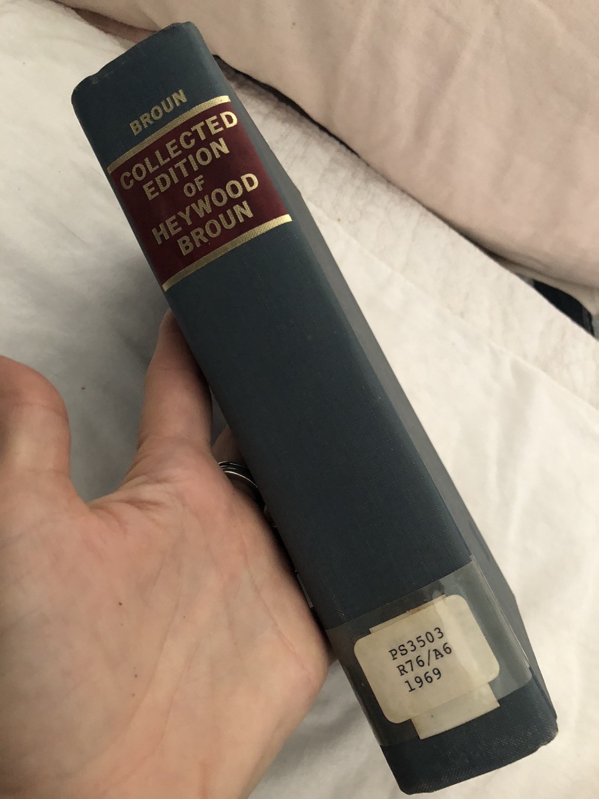 Collected Edition of Heywood Broun 1969 Ex-Libris HC no DJ Clean Good