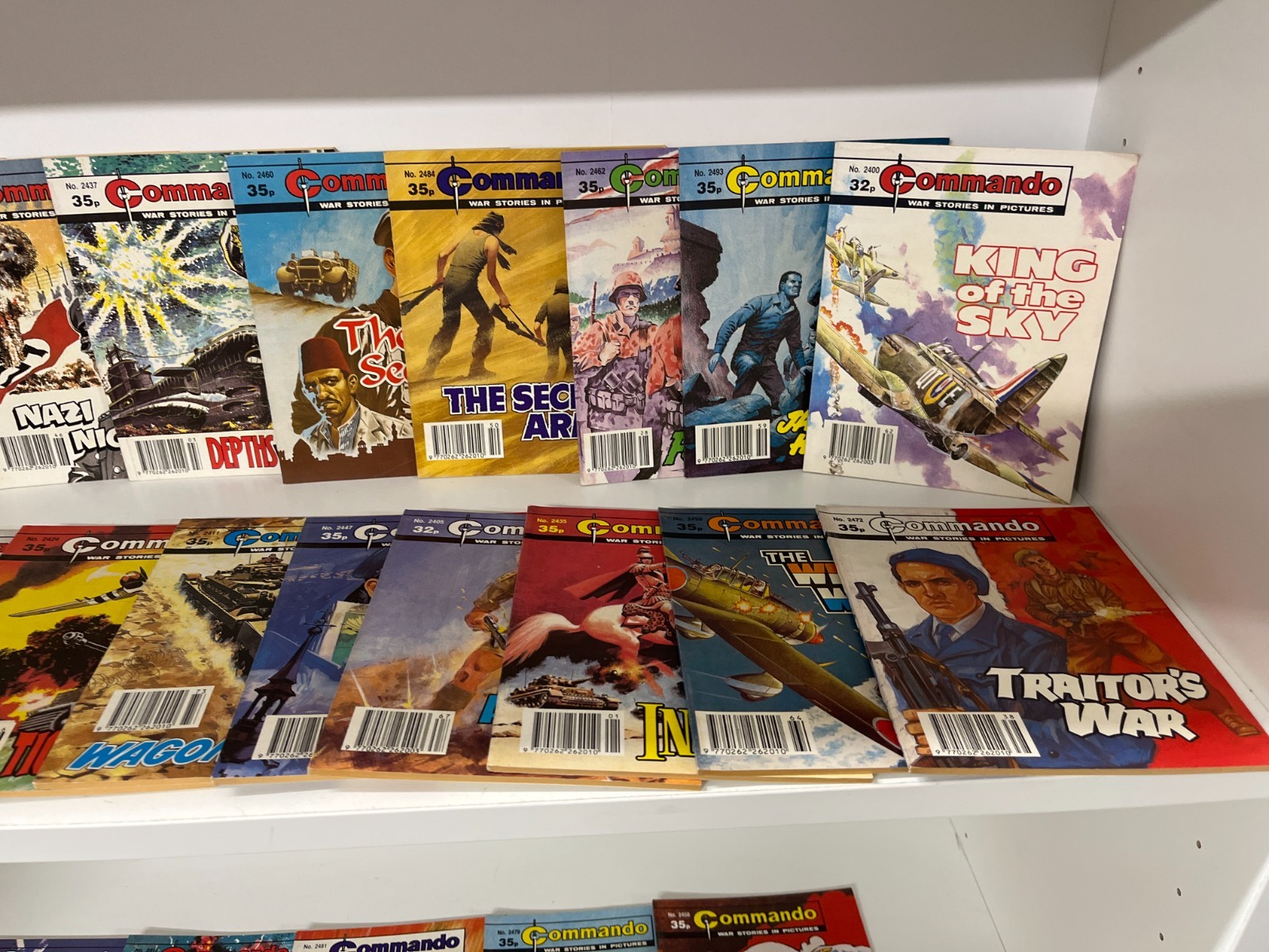 Mixed Lot 92 Commando War Comics Issues #2400-2599 Vintage UK Military Lot