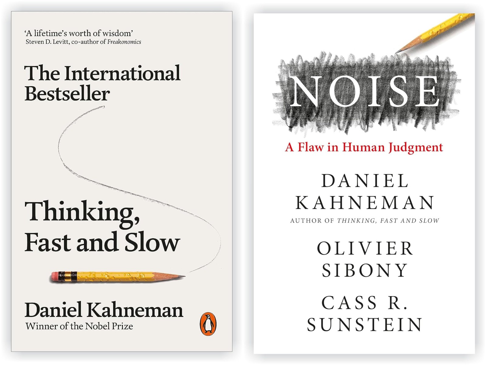 By Daniel Kahneman Best Seller 2 Boks collection set: Thinking, Fast and Slo…