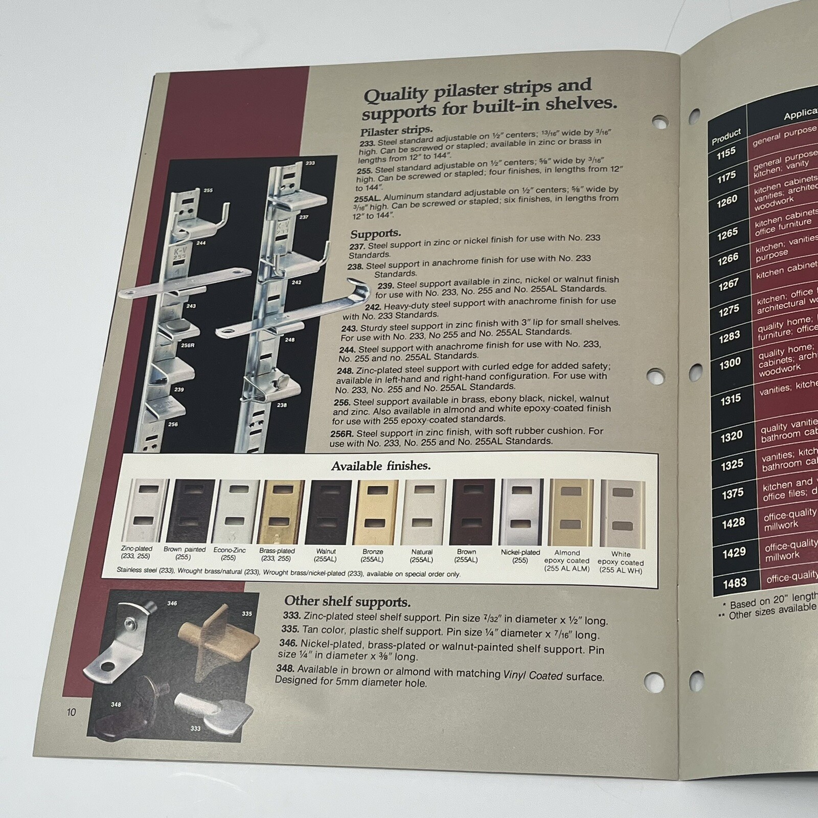 80’s Knape & Vogt Cabinetmakers Guide Drawer Slides Accessories Brochure Catalog