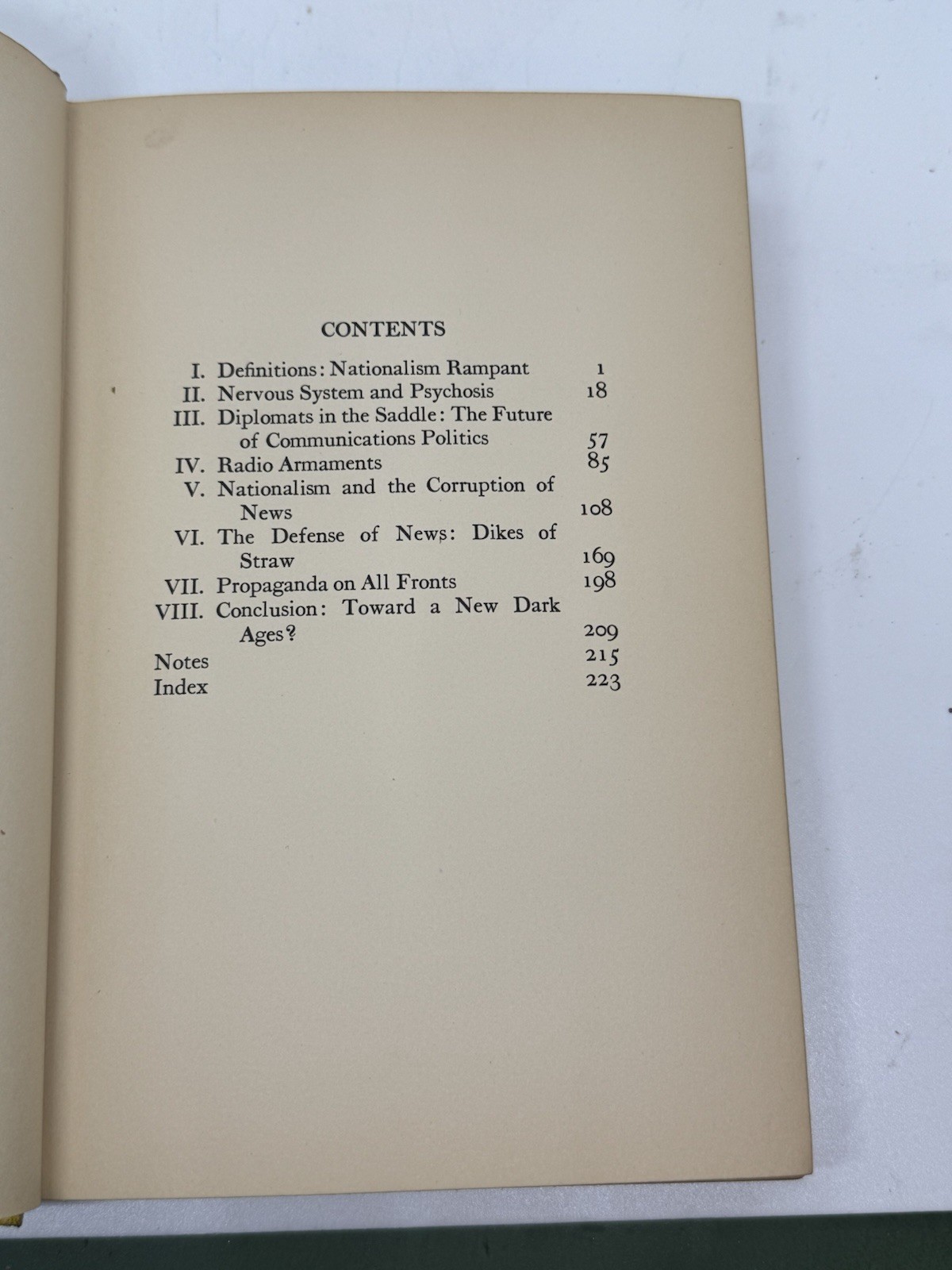 Mobilizing for Chaos,Riegel 3rd Printing 1936 HC The Story Of The New Propaganda