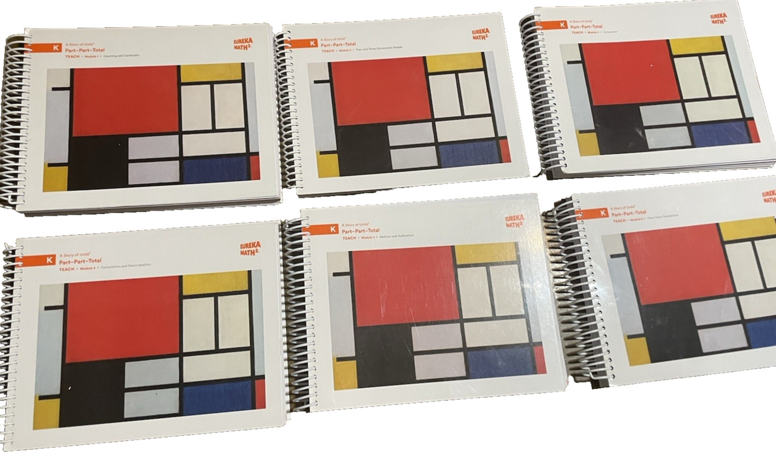 Eureka Math Squared Grade K Teacher Manual Set NEW, Complete- all 6 Modules