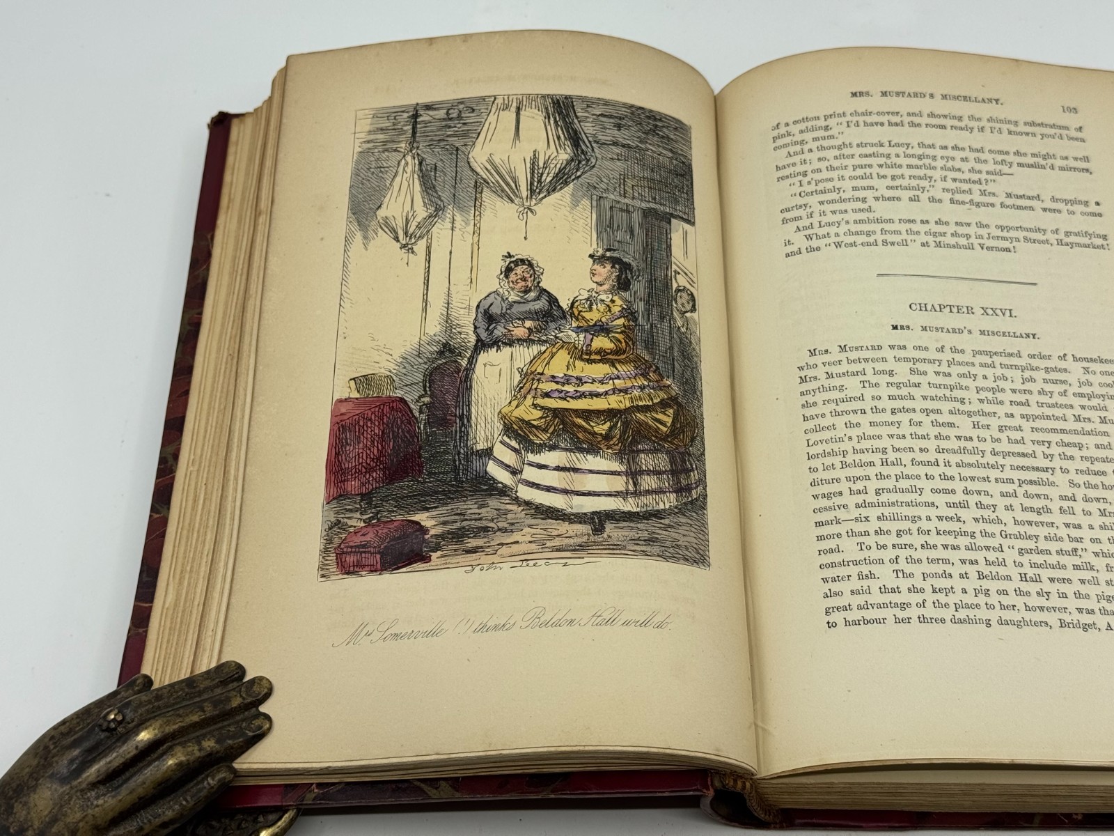 Surtees 5 Vol Set w/ Hand-Colored Plates Bradbury Agnew Leech Illustrations