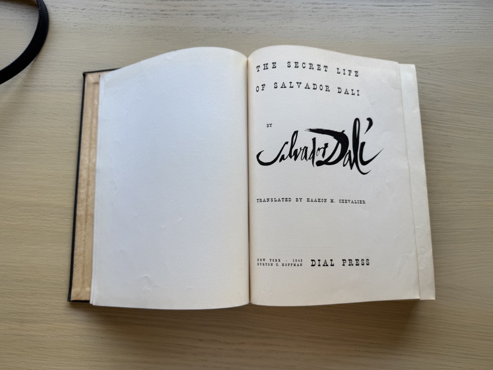 Salvador Dalí: The Secret Life of Salvador Dalí (1942) 1st Ed. – No Dust Jacket