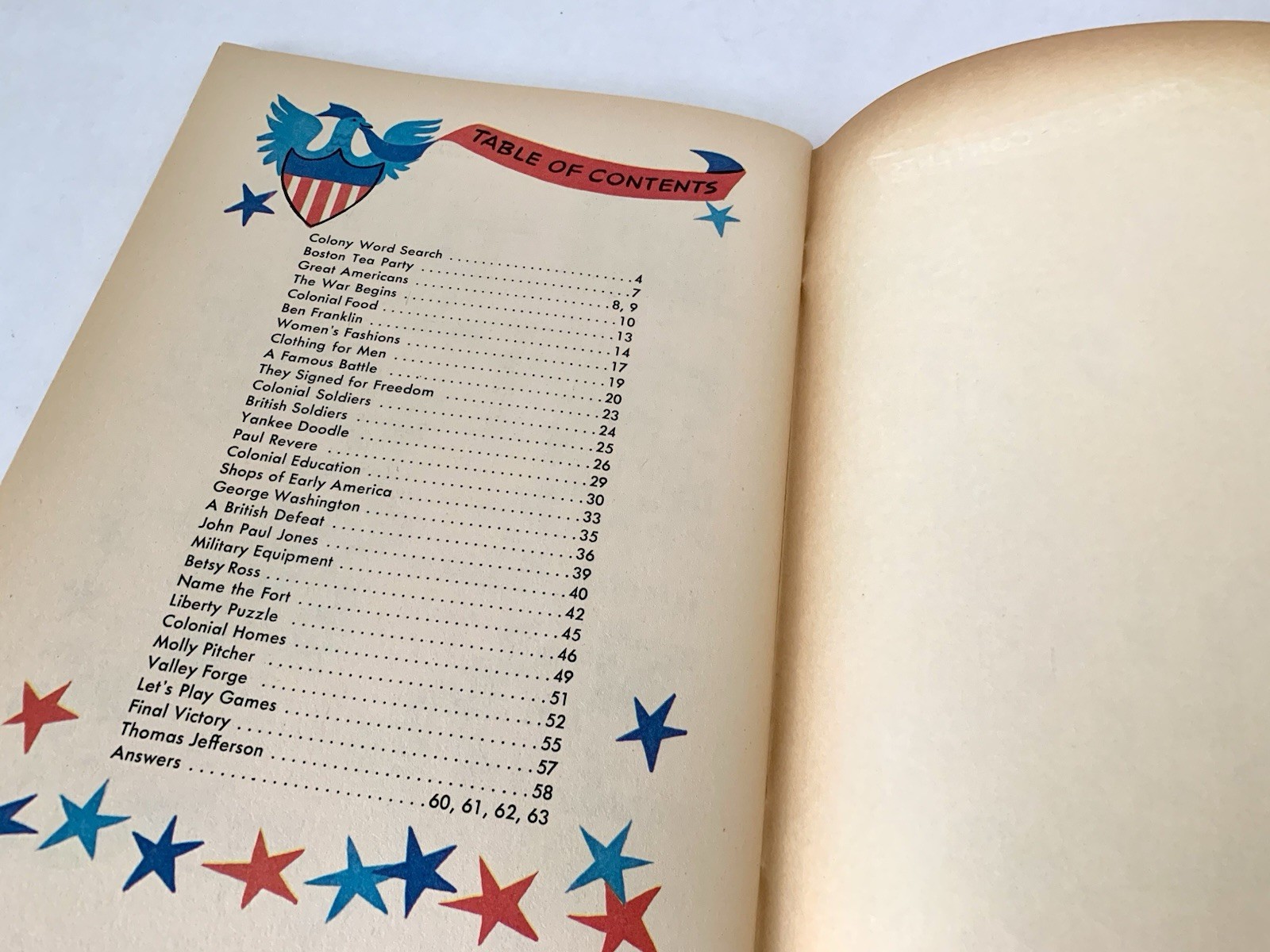 VTG 1975 America Celebrates Grades 4-6 Whitman Patriotic Crossword Puzzle Book