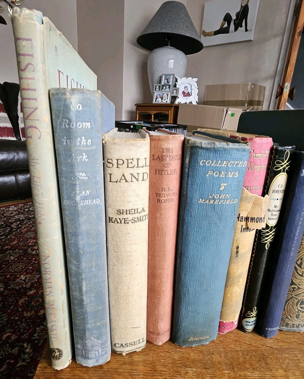 Collection of Old ANTIQUE VINTAGE Books for Decoration 50cm shelf space WB22LOT3
