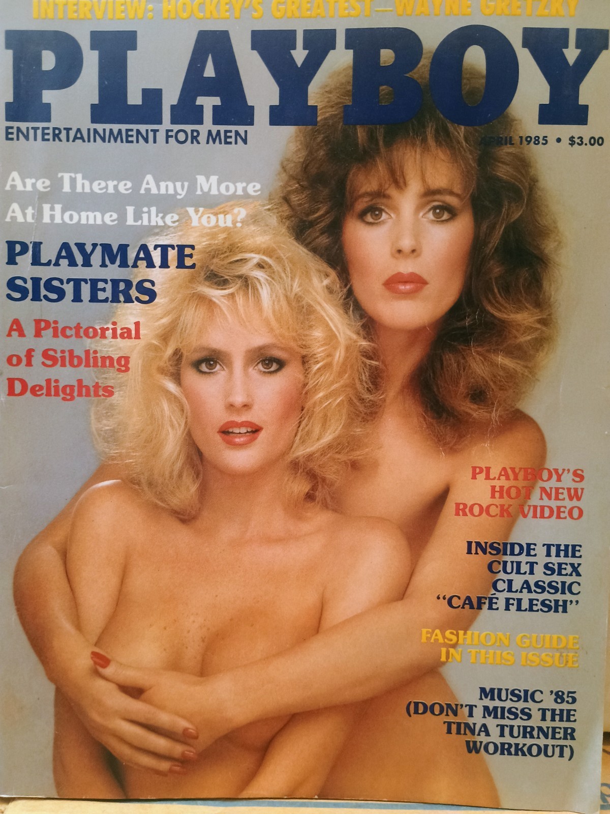 PLAYBOY MAGAZINE April 1985 with CINDY BROOKS / ALANA SOARES + Wayne Gretzky