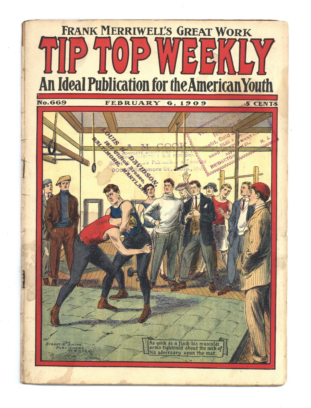 Tip Top Weekly #669 FR/GD 1.5 1909 Low Grade